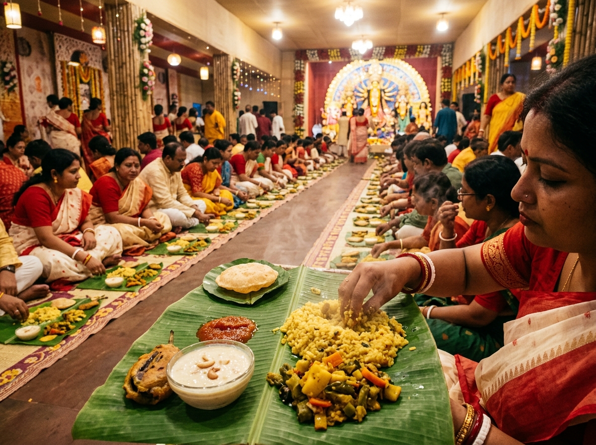 Maha Prasad Bhog Distribution